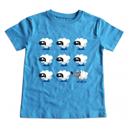 Tshirt enfant 8 moutons