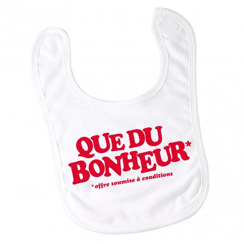 Bavoir Que du bonheur