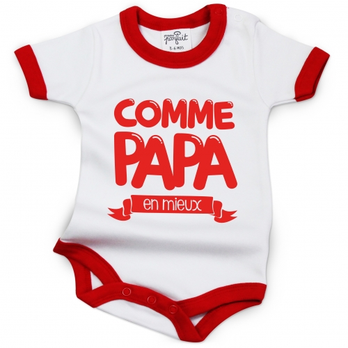 Body bébé Comme Papa